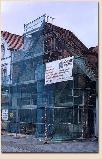 Die Falle während der Renovierungsarbeiten.